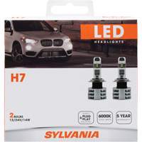 H7 Headlight Bulb, LED, 13.2 W/17 W, White Pryde Industrial Inc.