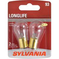93 Long Life Mini Automotive Bulb, Incandescent, 13.3 W Pryde Industrial Inc.