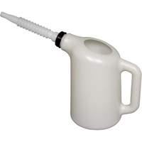 Oil Dispenser with White Spout, Plastic, 6 qt Capacity Pryde Industrial Inc.