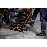 Cric pour VTT et motos, 0,75 tonnes Capacit&eacute;, 4-2/3" Abaiss&eacute;e, 14-1/2" &eacute;lev&eacute;e, Hydraulique &agrave; main Pryde Industrial Inc.