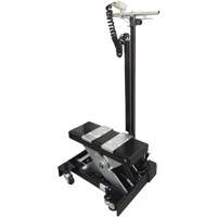 Low Profile Floor Service Jack, 12 Ton(s) Capacity, 7-1/2" Lowered, 15" Raised, Air Hydraulic Pryde Industrial Inc.