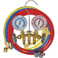 Ensemble de jauge &agrave; collecteur en laiton 2 voies R134A Pryde Industrial Inc.