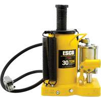 Pro Series  Bottle Jack, 30 tons, Air Hydraulic, 20" Raised Height Pryde Industrial Inc.