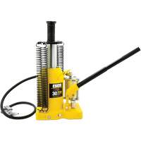 Pro Series  Bottle Jack, 30 tons, Air Hydraulic, 20" Raised Height Pryde Industrial Inc.