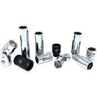 Chrome Finish Socket Set with Rail, 10 Pieces, 1/4"/3/8" Drive Size Pryde Industrial Inc.