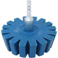 Conical Gear Eraser Wheel with Quick-Connect Arbor Adapter Pryde Industrial Inc.
