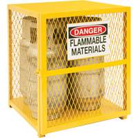 Armoire de rangement pour bouteilles &agrave; gaz, nbre de bouteilles: 4, 30" , 30" , 35" , Jaune Pryde Industrial Inc.