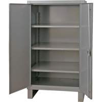 Armoire tr&egrave;s robuste, Acier, 3 Tablettes, 66" h x 48" la x 24" P, Gris Pryde Industrial Inc.
