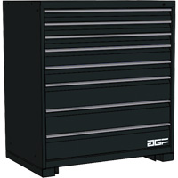 Armoire &agrave; tiroirs modulaire, 8 tiroirs, 36" la x 24" p x 40" h, Noir Pryde Industrial Inc.