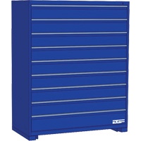 Armoire &agrave; tiroirs modulaire, 9 tiroirs, 24" la x 28" p x 60" h, Bleu Pryde Industrial Inc.