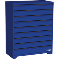 Armoire &agrave; tiroirs modulaire, 9 tiroirs, 48" la x 24" p x 60" h, Bleu Pryde Industrial Inc.