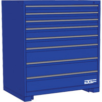 Armoire &agrave; tiroirs modulaire, 8 tiroirs, 24" la x 24" p x 40" h, Bleu Pryde Industrial Inc.