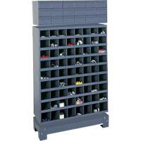 Modular Small Parts Storage Unit, Steel, 18 Drawers, 33-3/4" x 12-1/4" x 58-5/8", Grey Pryde Industrial Inc.