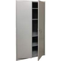 Armoire de rangement, Acier, 4 Tablettes, 78" h x 36" la x 24" P, Gris Pryde Industrial Inc.