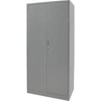 Combination Storage Cabinet, 36" W x 18" D x 72" H, Grey Pryde Industrial Inc.