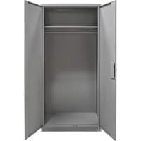 Armoire garde-robe, Acier, 36" la x 18" p x 72" h, Gris Pryde Industrial Inc.