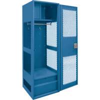 Casier pour &eacute;quipement avec porte, Acier, 24" la x 18" p x 72" h, Bleu fonc&eacute; Pryde Industrial Inc.
