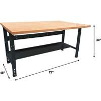 &eacute;tabli modulaire industriel, Cap 1000 lb, 72" la x 48" p Pryde Industrial Inc.