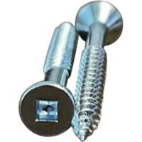 Flat SOC Wood Screws, #10 x 2" L, Zinc Plated Pryde Industrial Inc.