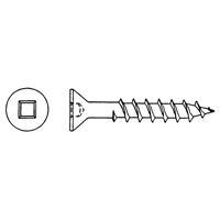 Flat Head Wood Screws , #6 x 3/8" L, Zinc Plated Pryde Industrial Inc.