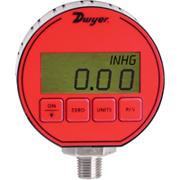 Pressure Gauge, 3" , 1000 psi, Bottom Mount, Digital Pryde Industrial Inc.