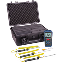 Thermocouple Thermometer Kit, Contact, Digital, -58-2000°F (-50-1300°C) Pryde Industrial Inc.