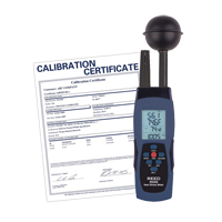 Wet-Bulb Globe Temperature (WBGT) Heat Stress Meter with Calibration Certificate Pryde Industrial Inc.