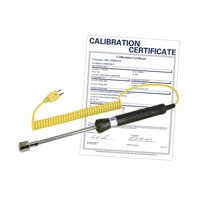Sonde thermocouple de surface avec certificat de calibration, 500 °C (932°F) Temp. max. Pryde Industrial Inc.