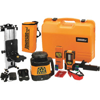 Laser rotatif horizontal et vertical &agrave; nivellement automatique et faisceau rouge, 200' (60 m), 635 N.m Pryde Industrial Inc.