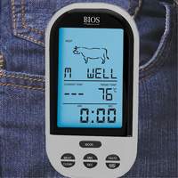 Wireless Meat & Poultry Thermometer, Contact, Digital, 32-482°F (0-250°C) Pryde Industrial Inc.