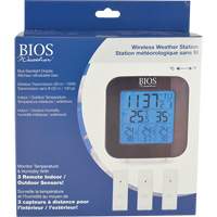 Wireless Weather Station with 3 Sensors, Non-Contact, Digital, 40-158°F (-40-70°C) Pryde Industrial Inc.