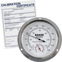Dial Thermo-Hygrometer with ISO Certificate, 0% - 100% RH, 30 - 250°F (0 - 120°C) Pryde Industrial Inc.
