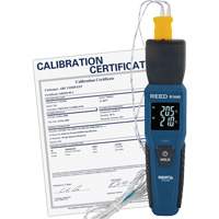 Bluetooth Smart Series Thermocouple Thermometer with Calibration Certificate, Contact, Digital, -328-2501°F (-200-1372°C) Pryde Industrial Inc.