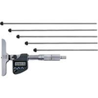 Microm&egrave;tre de profondeur num&eacute;rique avec tiges interchangeables, 0" - 12" (0 mm - 304.8 mm) gamme de mesure, R&eacute;solution de 0,00005" (0,001 mm) Pryde Industrial Inc.