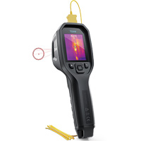 Cam&eacute;ra d'imagerie thermique IR 24:1 avec laser Bullseye et thermocouple de type K, 160 x 120 pixels, -10° - 45°C (14° - 113°F), 70 mK Pryde Industrial Inc.