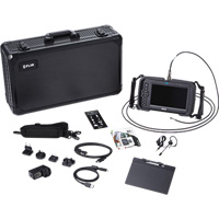 Ensemble de vid&eacute;oscope haute performance avec cam&eacute;ra HD double & longue sonde, 1280" lo x 720" la Affichage, 1024 x 600 pixels, 4,9 mm (0,19") T&ecirc;te de cam&eacute;ra Pryde Industrial Inc.