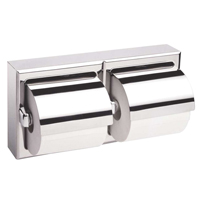 Two-Roll Toilet Paper Dispenser with Hoods, Multiple Roll Capacity Pryde Industrial Inc.