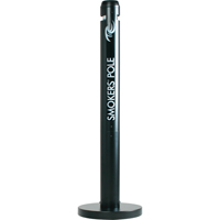 Smokers' Pole Cigarette Receptacle, Free-Standing, Aluminum, 41" Height Pryde Industrial Inc.