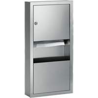 Combinaisons distributeurs d'essuie-mains & poubelle, Manuel, 14" la x 4" p x 28" h Pryde Industrial Inc.