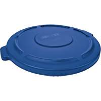 Brute&reg; Round Trash Can Top, Flat Lid, Plastic, Fits Container Size: 22-1/4" Dia. Pryde Industrial Inc.