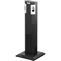 Cendrier sur socle, Sur pied, M&eacute;tal, Capacit&eacute; 1,6 gal. US, Hauteur 41-1/2" Pryde Industrial Inc.