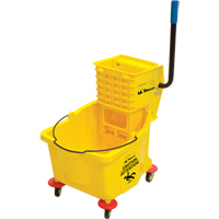 Mop Bucket and Wringer, Side Press, 9.5 US Gal.(38 Quart), Yellow Pryde Industrial Inc.