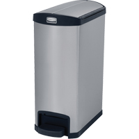 Contenant &agrave; d&eacute;chets Slim Jim , Acier inoxydable, Capacit&eacute; 13 gal. US Pryde Industrial Inc.