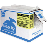 Food-Grade Garbage Bags, X-Strong, 35" W x 50" L, 0.92 mils, Clear Pryde Industrial Inc.
