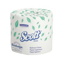 Scott&reg; Toilet Paper, 1 Ply, 550 Sheets/Roll, 403' Length, White Pryde Industrial Inc.