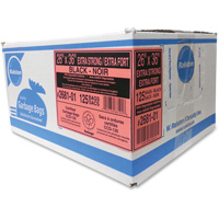 Industrial Garbage Bags, X-Strong, 36" W x 26" L, 1.17 mils, Black Pryde Industrial Inc.