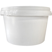 Seau avec couvercle, Plastique, 1,03 gal. Pryde Industrial Inc.