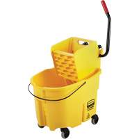 Ensemble de seau pour vadrouille et essoreuse WaveBrake, Pression lat&eacute;rale, 8,75 gal. US (35 pintes), Jaune Pryde Industrial Inc.