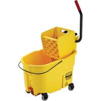 Ensemble de seau pour vadrouille et essoreuse WaveBrake, Pression lat&eacute;rale, 11 gal. US (44 pintes), Jaune Pryde Industrial Inc.