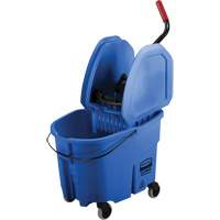 Ensemble de seau pour vadrouille et essoreuse WaveBrake, Pression vers le bas, 8,75 gal. US (35 pintes), Bleu Pryde Industrial Inc.